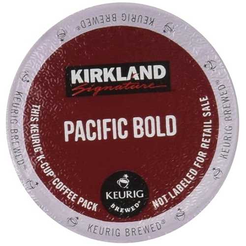 カークランド パシフィック ボールド K カップ、100 個 Kirkland Pacific Bold K-Cups, 100 Count