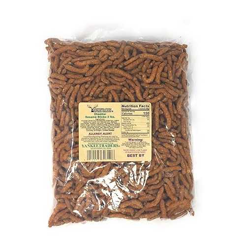 Yankee Traders Brand、セサミチェダースナックスティック、32オンス バッグ YANKEETRADERS Yankee Traders Brand, Sesame Cheddar Snack Sticks, 32 Oz. Bag