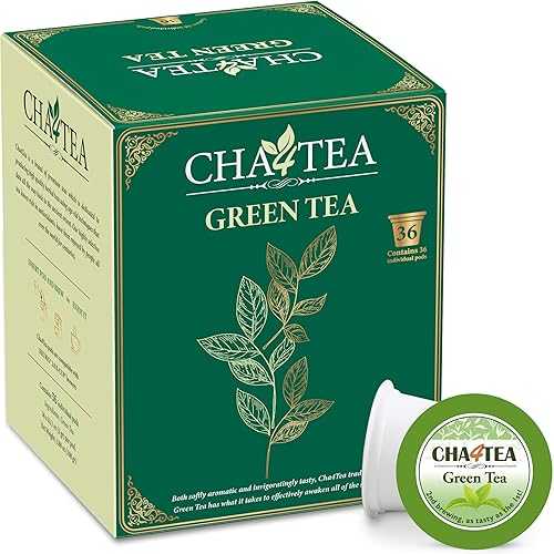 Cha4TEA キューリグ K カップ ブルワー用 36 カウント グリーン ティー ポッド Cha4TEA 36-Count Green Tea Pods for Keurig K-Cup Brewers