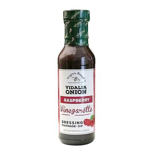 バージニア ブランド ヴィダリア オニオン ラズベリー ビネガレット、12 オンス ボトル (6 個パック) Virginia Brand Vidalia Onion Raspberry Vinegarette , 12 Ounce Bottle (Pack of 6)