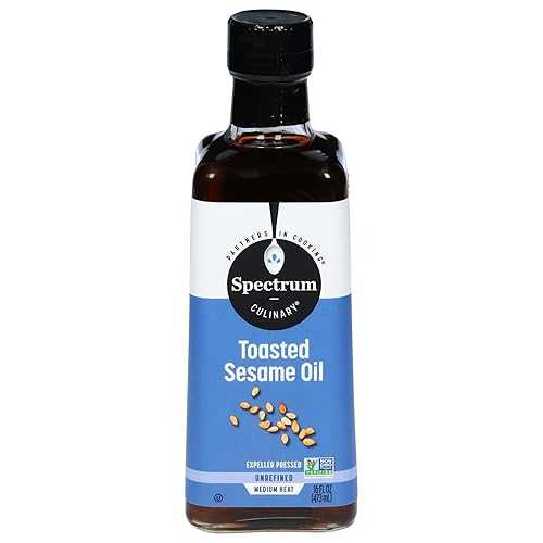 Spectrum Culinary, Toasted Sesame Oil, Unrefined, 16 oz (Pack of 12)
