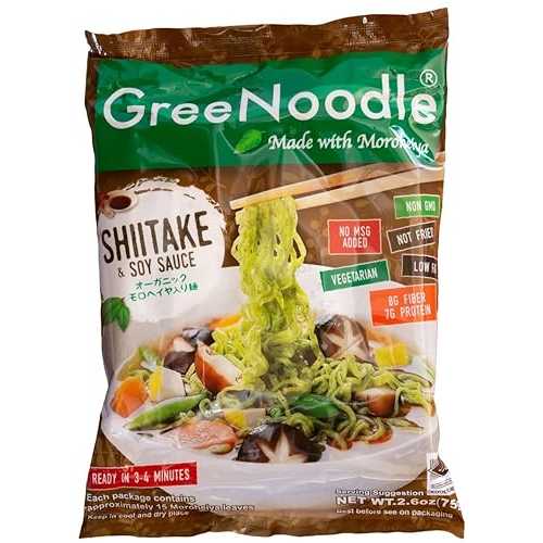 GreeNoodle 椎茸醤油スープ (12 カウント) GreeNoodle with Shiitake Soy Sauce Soup (12 count)