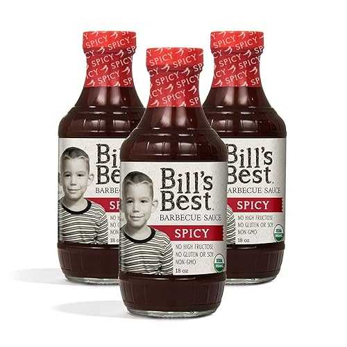 Bill's Best Organic BBQ Sauces Bill's Best Organic BBQ Sauce 3 Pack - 18oz Each (Spicy)