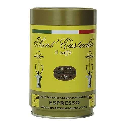 サン・エウスタチオ エスプレッソ グラウンドコーヒー 缶入り 8.8オンス/250g Sant' Eustachio Sant Eustachio Espresso Ground Coffee in Can 8.8oz/250g
