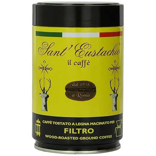 サント・エウスタチオ 挽いたコーヒー缶、フィルトロ、8.8オンス Sant' Eustachio Sant Eustachio Ground Coffee in Can, Filtro, 8.8 Ounce