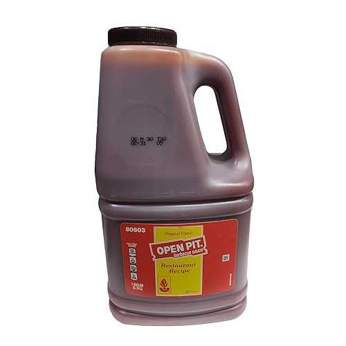 オープンピット オリジナルフレーバーバーベキューソース - 1 ガロン (128 オンス) Open Pit Original Flavor Barbecue Sauce - 1 Gallon(128oz)