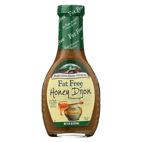 Maple Grove Farms Maple Grove Fat Free Honey Dijon Salad Dressing, 8-Ounce Bottles (Case of 12) 12