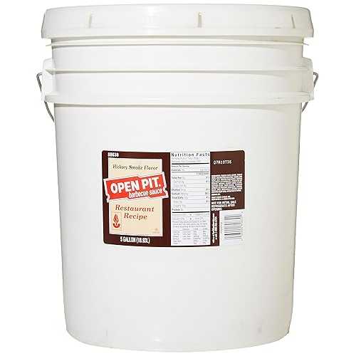 オープンピットヒッコリーバーベキューソース (5 ガロンペール缶) Open Pit Hickory Barbecue Sauce (5 gal Pail)