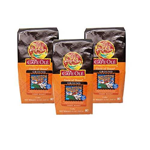 HEB カフェ オーレ グラウンド コーヒー 12 オンス バッグ (3 個パック) (ヒューストンの味) HEB Cafe Ole Ground Coffee 12 Oz Bag (Pack of 3) (Taste of Houston)