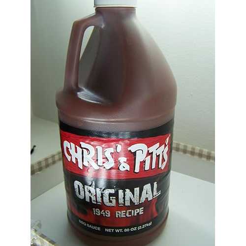 Chris and Pitts 「オリジナル レシピ 1949」 レア バーベキュー BBQ ソース 限定供給 80 オンス Chris Pitts Chris and Pitts \