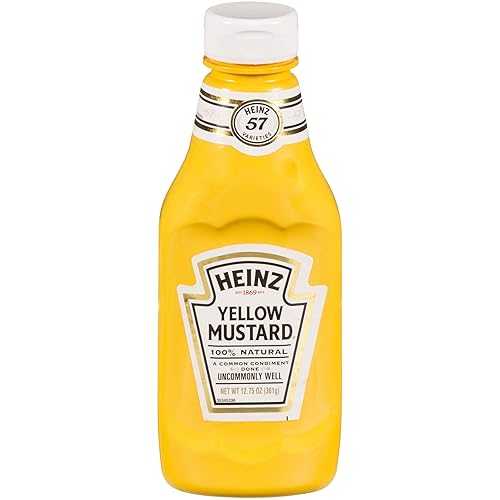 ハインツ イエロー マスタード (12.75 オンスのボトル、16 個パック) Heinz Yellow Mustard (12.75 oz Bottles, Pack of 16)