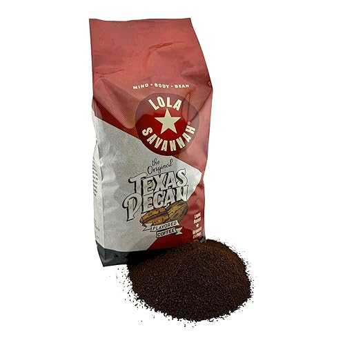 Lola Savannah Texas Pecan Ground Decaf Coffee, 2lb, 1 Pack