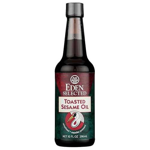 エデンフーズ トーストごま油 10オンス (3個パック) Eden Foods Sesame Oil Toasted 10-Ounce (Pack of 3)