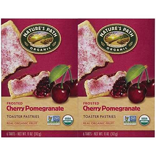 Nature's Path フロステッド トースター ペストリー - チェリー ザクロ - 11 オンス - 6 カラット - 2 パック Nature's Path Frosted Toaster Pastry - Cherry Pomegranate - 11 oz - 6 ct - 2 pk