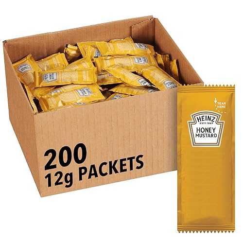 ハインツ ハニーマスタード ドレッシング シングルサーブ パケット (0.4 オンス パケット、200 個パック) Heinz Honey Mustard Dressing Single Serve Packet (0.4 oz Packets, Pack of 200)