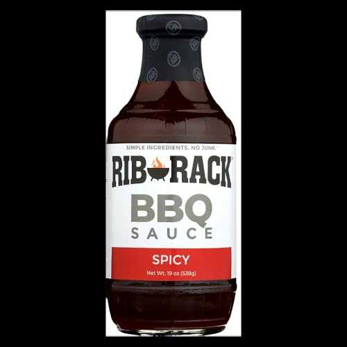 リブラック ホットカイエン BBQ ソース、19 オンス (6 個パック) KeHe Distributors Rib Rack Hot Cayenne BBQ Sauce, 19 Ounce (Pack of 6)