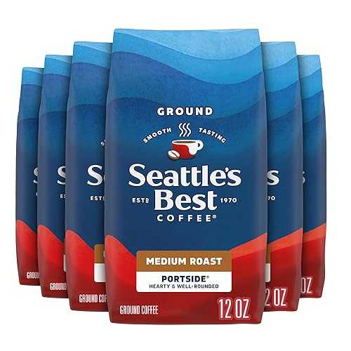 シアトルズ ベスト コーヒー ポートサイド ブレンド ミディアム ロースト グラウンド コーヒー / 12オンスバッグ(6個入り) Seattle's Best Coffee Portside Blend Medium Roast Ground Coffee / 12 Ounce Bags (Pack of 6)