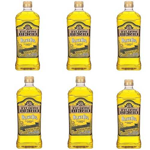 Filippo Berio Pure Olive Oil, 50.7 Ounce rPET Bottle (Pack of 6)