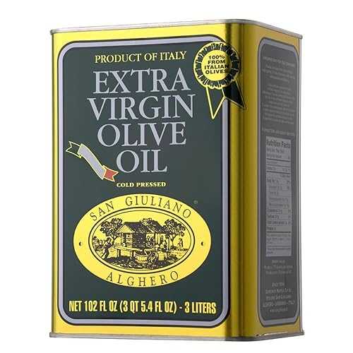 San Giuliano Alghero Polyphenol Rich Extra Virgin Olive Oil, Pure 100% Italian EVOO From Italy, Light Cold Pressed For Cooking, Sustainability Farmed and Non-GMO Certified