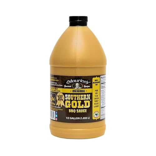 Maurice's Maurice’s Southern Gold BBQ Sauce ? Classic Carolina Mustard BBQ Sauce with Bold Flavor ? Authentic Southern Carolina Barbeque Dressing ? Rich Barbecue Sauces Tradition, Original - 1/2 Gallon / 1.893 L
