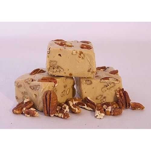 Betsy's Fancy Fudge PENUCHE PECAN FUDGE, 1 LB in 4 Wrapped Pieces, Gluten Free, Fresh Gourmet Candy, Makes Great Gift
