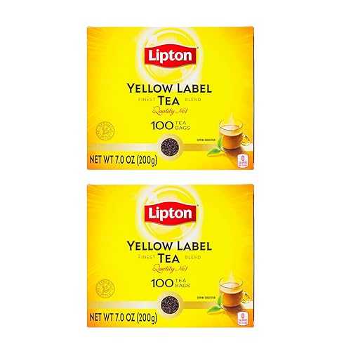 Lipton Yellow Label International Blend | Black Tea | Premium Tea | Lipton Tea Bags | 200 Grams (Pack of 2) 7,943円