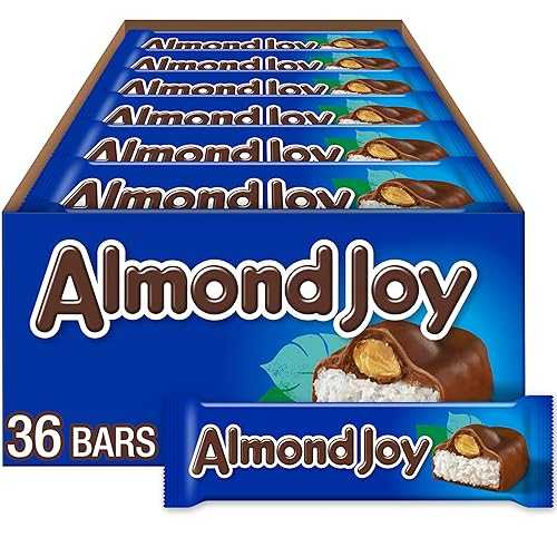 ALMOND JOY ココナッツとアーモンドチョコレートのキャンディーバー、1.61 オンス (36 個) ALMOND JOY Coconut and Almond Chocolate Candy Bars, 1.61 oz (36 Count)