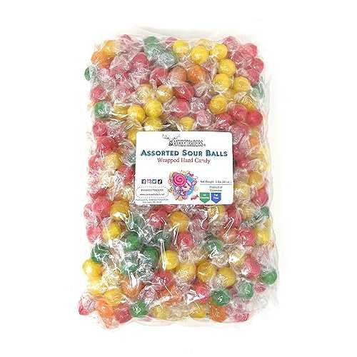 サワーフルーツボール - 5ポンドバルクバッグ YANKEETRADERS Sour Fruit Balls - 5 Pound Bulk Bag 8,248円