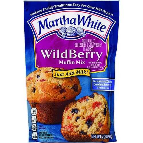 Martha White Wildberry Muffin Mix, 7 Ounce (Pack of 12)