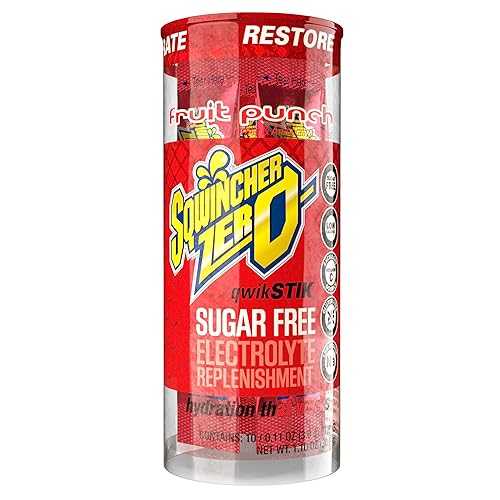 Sqwincher Zero Qwik Stik シュガーフリー、4 フレーバー バラエティ パック、0.11 オンス (200 個パック) Sqwincher Zero Qwik Stik Sugar Free, 4 Flavor Variety Pack, .11 oz (Pack of 200)