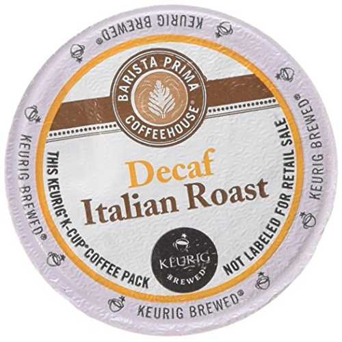 バリスタ プリマ デカフェ イタリアン ロースト (Kカップ24個入り2箱) Barista Prima Decaf Italian Roast (2 Boxes of 24 K-Cups)