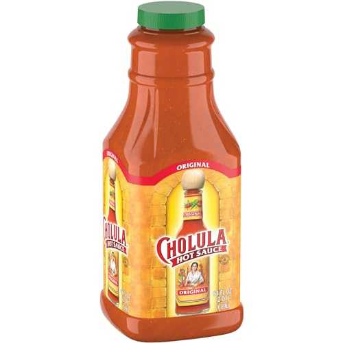 Cholula オリジナル ホットソース、64 液量オンス - メキシカンペッパーと特製スパイスブレンドを使用したホットソースの 64 液量オンスバルクコンテナ 1 つ、タコス、卵、手羽先、鶏肉などに最適です。 Cholula Original Hot Sauce, 64 fl oz - One 64