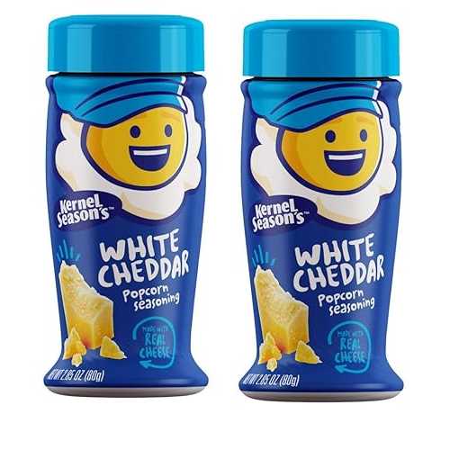 Kernel Season's Popcorn Seasoning, White Cheddar Seasoning Made with Real Cheese, Gluten-Free, 2.85 Oz (Pack of 2)画像