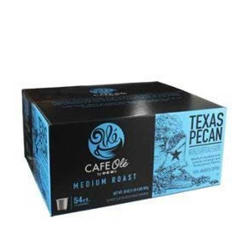 HEB カフェオレ テキサスピーカン シングルサーブコーヒー 54 カウント HEB cafe ole Texas pecan single serve coffee 54 count