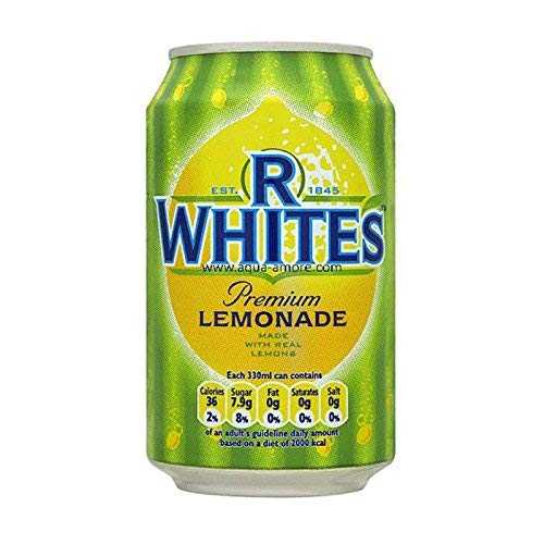 R ホワイツ レモネード 缶 330ml (12本入) R Whites Lemonade cans 330ml (Pack of 12)