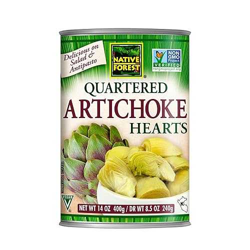 Native Forest Quartered Artichoke Hearts - Artichokes, Artichoke Hearts in Water, Canned Artichoke Hearts, Non-GMO, Vegan - 14 Ounce (Pack of 6)
