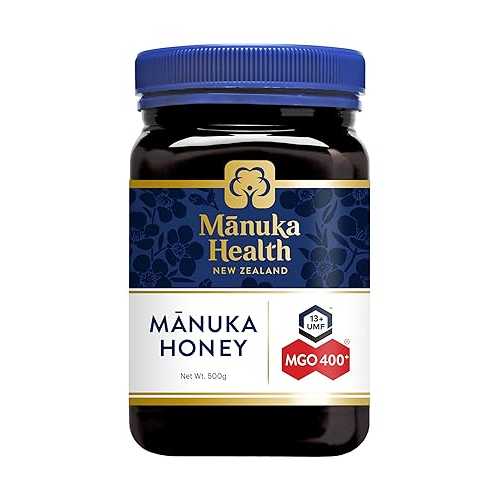 Manuka Health UMF 13+/MGO 400+ Manuka Honey (500g/17.6oz), Superfood, Authentic Raw Honey from New Zealand