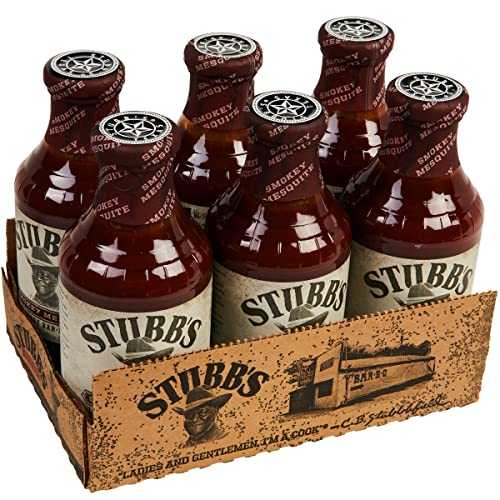 Stubb's Smokey Mesquite BBQ Sauce, 18 oz (Pack of 6) 16,228円