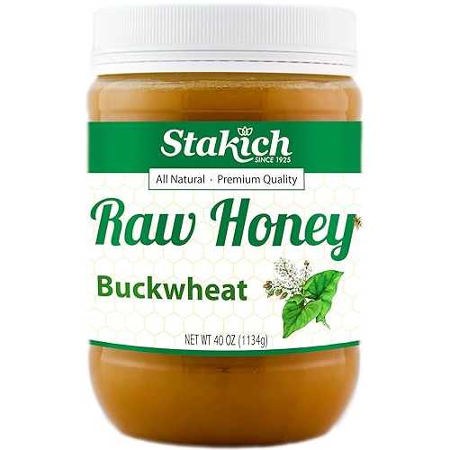 Stakich Buckwheat Antioxidant Raw Honey - Pure, Unprocessed, Unheated, Kosher (40 ounce))｜Glomarket