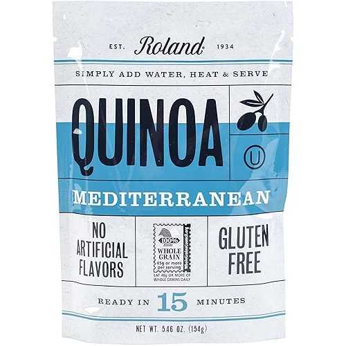 Roland Foods Mediterranean Seasoned Quinoa, 5.46 Ounce Bag, Pack of 6