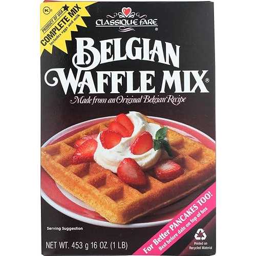 クラシックフェア ベルギーワッフルミックス (2個パック) Classique Fare Belgian Waffle Mix (Pack of 2)