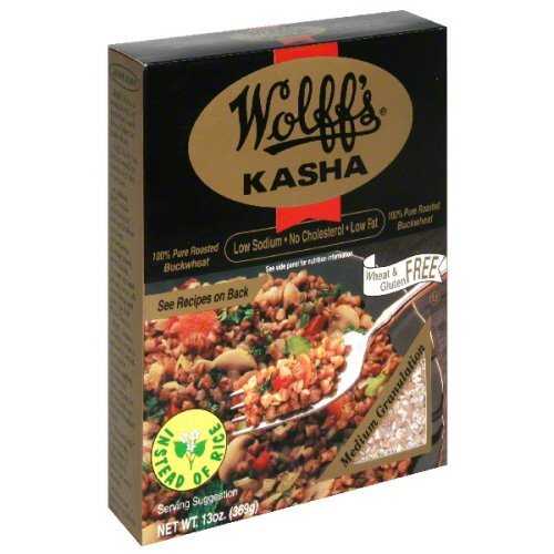 Wolffs 中粒状 Kasha 13 オンス - 6 個パック Wolffs Medium Granulation Kasha 13 oz - Pack of 6