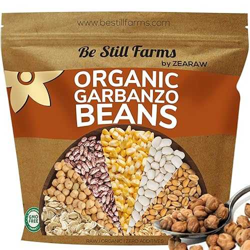 Organic Chickpeas Garbanzo Beans Dry 4.8lb - Dried Chick Peas Bulk by Be Still Farms - USA Grown | USDA Certified | Vegan | Non-GMO | Gluten Free