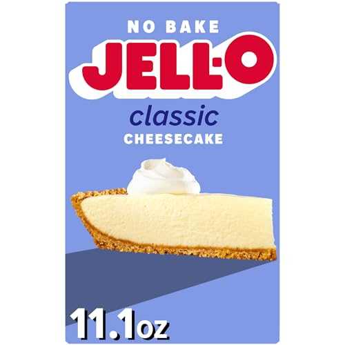 Jell-O No Bake Classic Cheesecake Dessert Kit with Filling Mix & Crust Mix (6 ct Pack, 11.1 oz Boxes)｜Glomarket