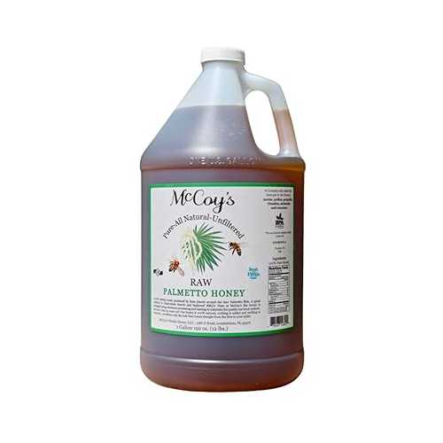 McCoy's Honey - 100% Pure, All-Natural, Raw Honey - Palmetto Honey 1gal
