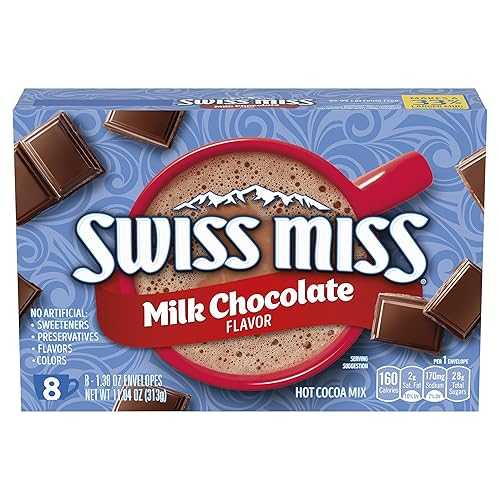 Swiss Miss Milk Chocolate Flavored Hot Cocoa Mix, Hot Cocoa Bar Supplies, 1.38 oz., 8-Count Envelopes (12 Boxes)
