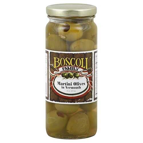 ボスコリ ファミリー マティーニ ぬいぐるみオリーブ、16 オンス Boscoli Family Martini Stuffed Olives, 16 oz.