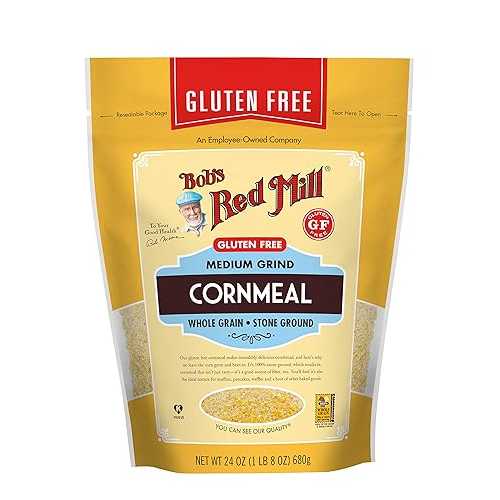 Bob's Red Mill、コーンミール、グルテンフリー、24 オンス (4 個入り) Bob's Red Mill, Corn Meal, Gluten Free, 24 Ounce (Case of 4)