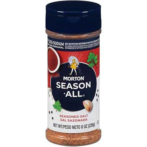 Morton Season-All Seasoned Salt, Seasoning Salt with Less Sodium, 8 Ounce (Pack of 12)