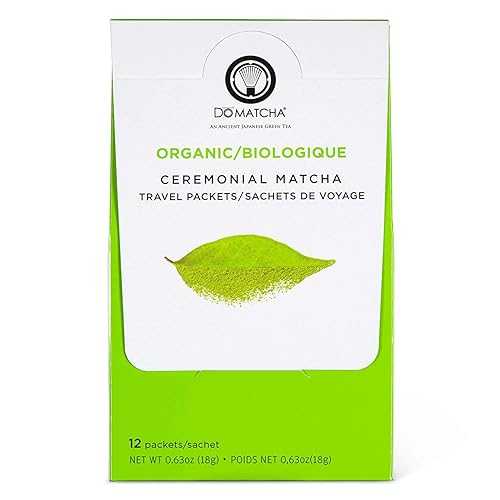 DoMatcha - Ceremonial Green Tea Matcha Powder, Travel Friendly, Natural Source of , Caffeine, and L-Theanine, Promotes Focus and Relaxation, Kosher, 24 Packets